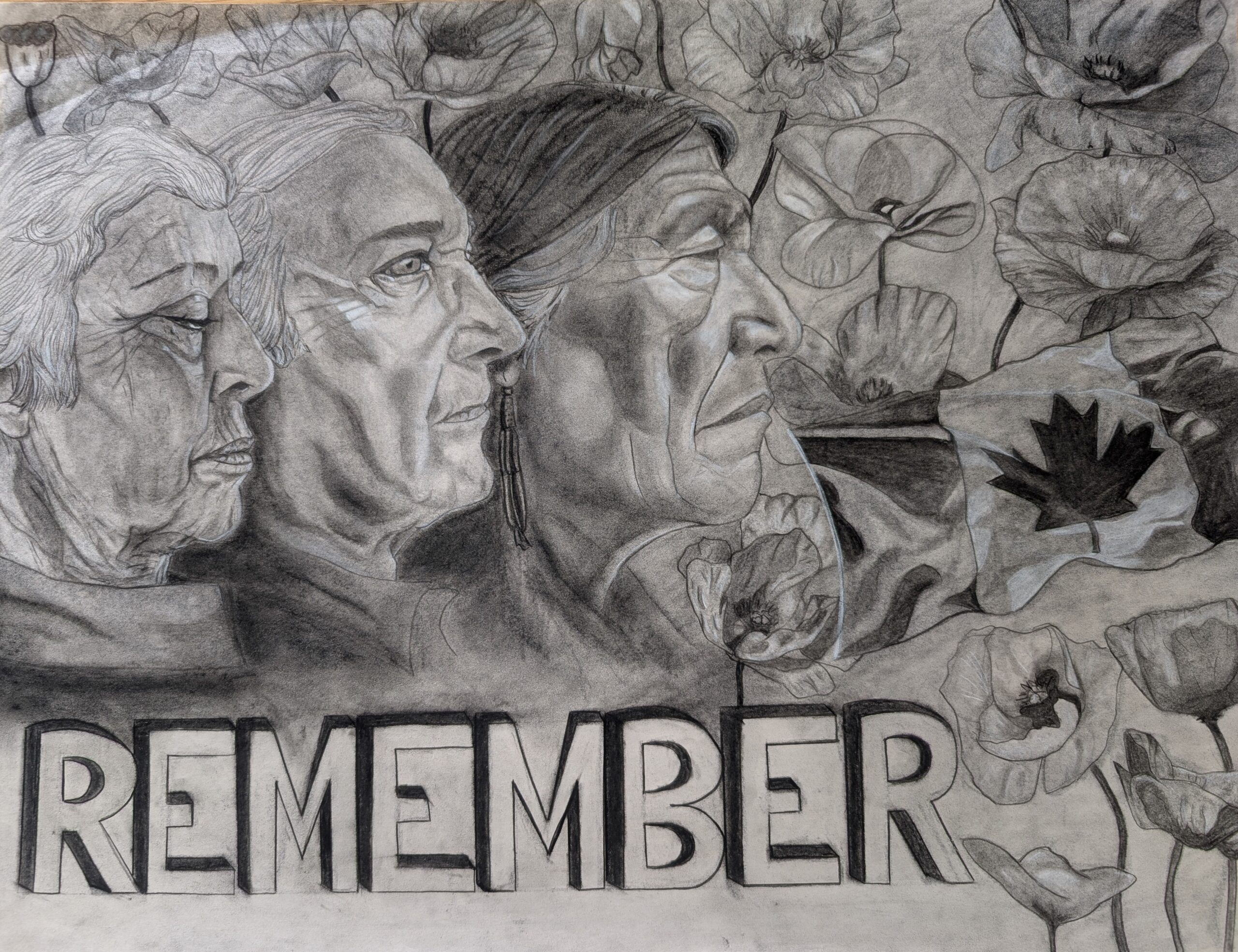 Elandra Kennie Senior Black and White Poster 1st Place Br 074 Habitant