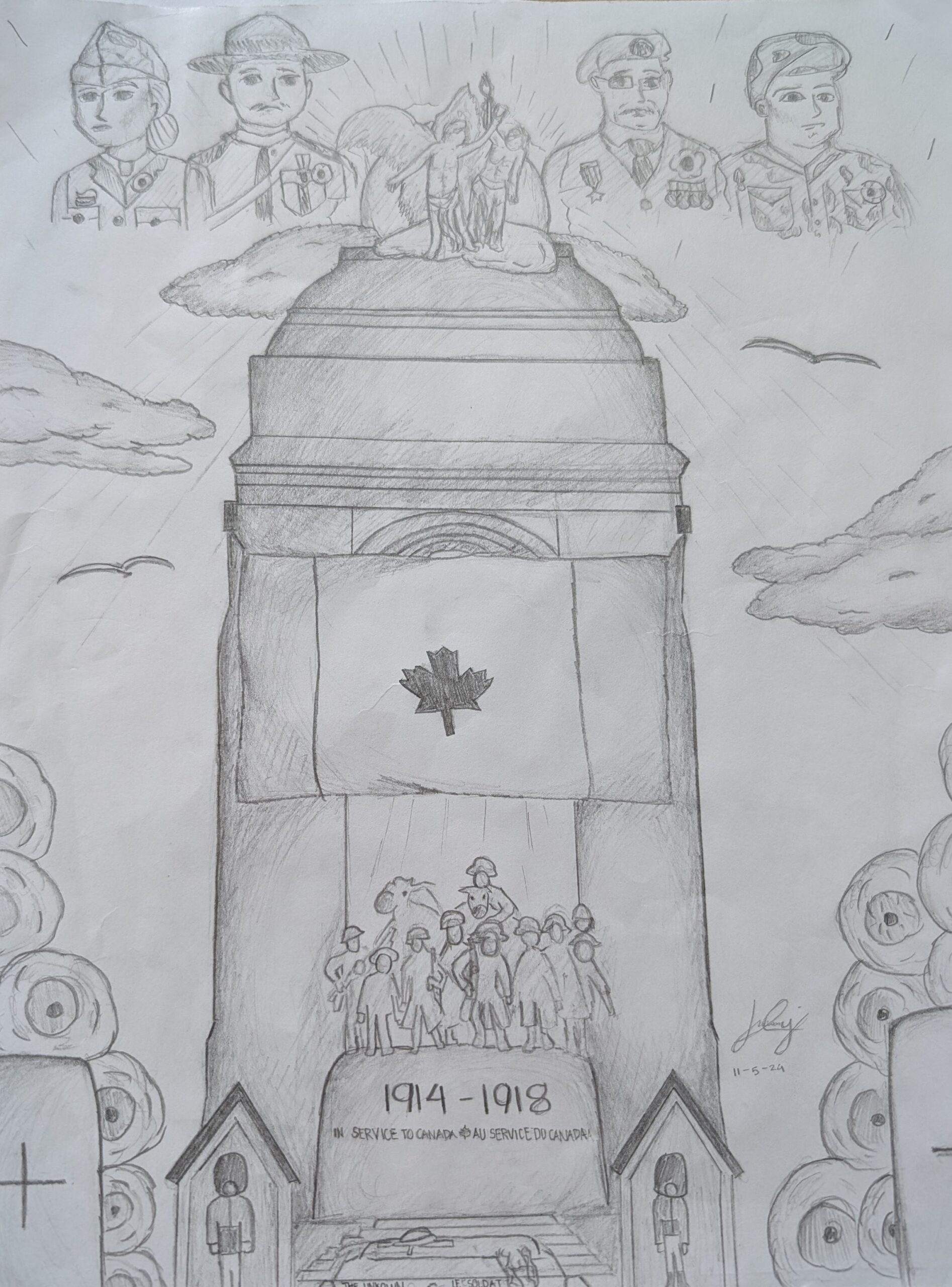 Joy Aguilar 1st Place Intermediate Black and White Poster Branch 036 Oxford