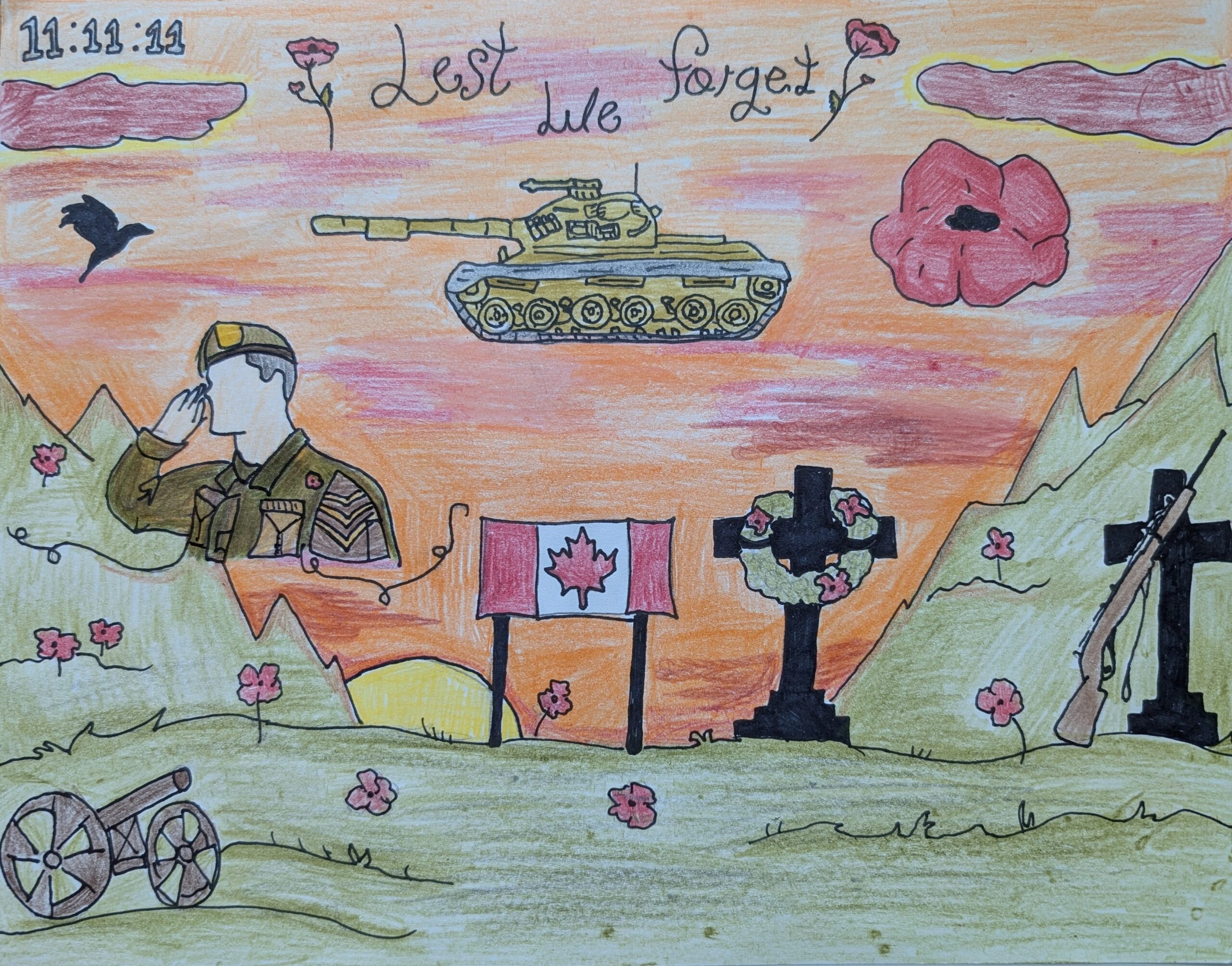 Layla (Fin) Roop 1st Place Intermediate Colour Poster Br 058 Courcelette