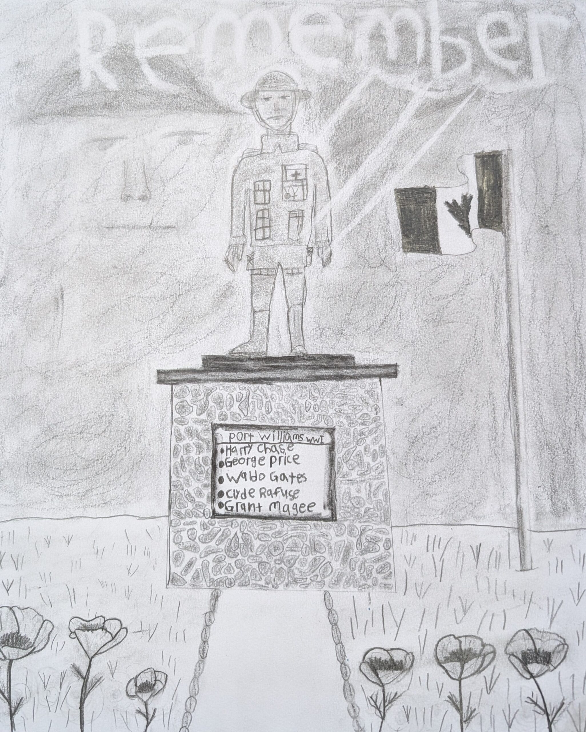 Oliver Caruthers 2nd Place Junior Black and White Poster Br 073 Habitant VSRB