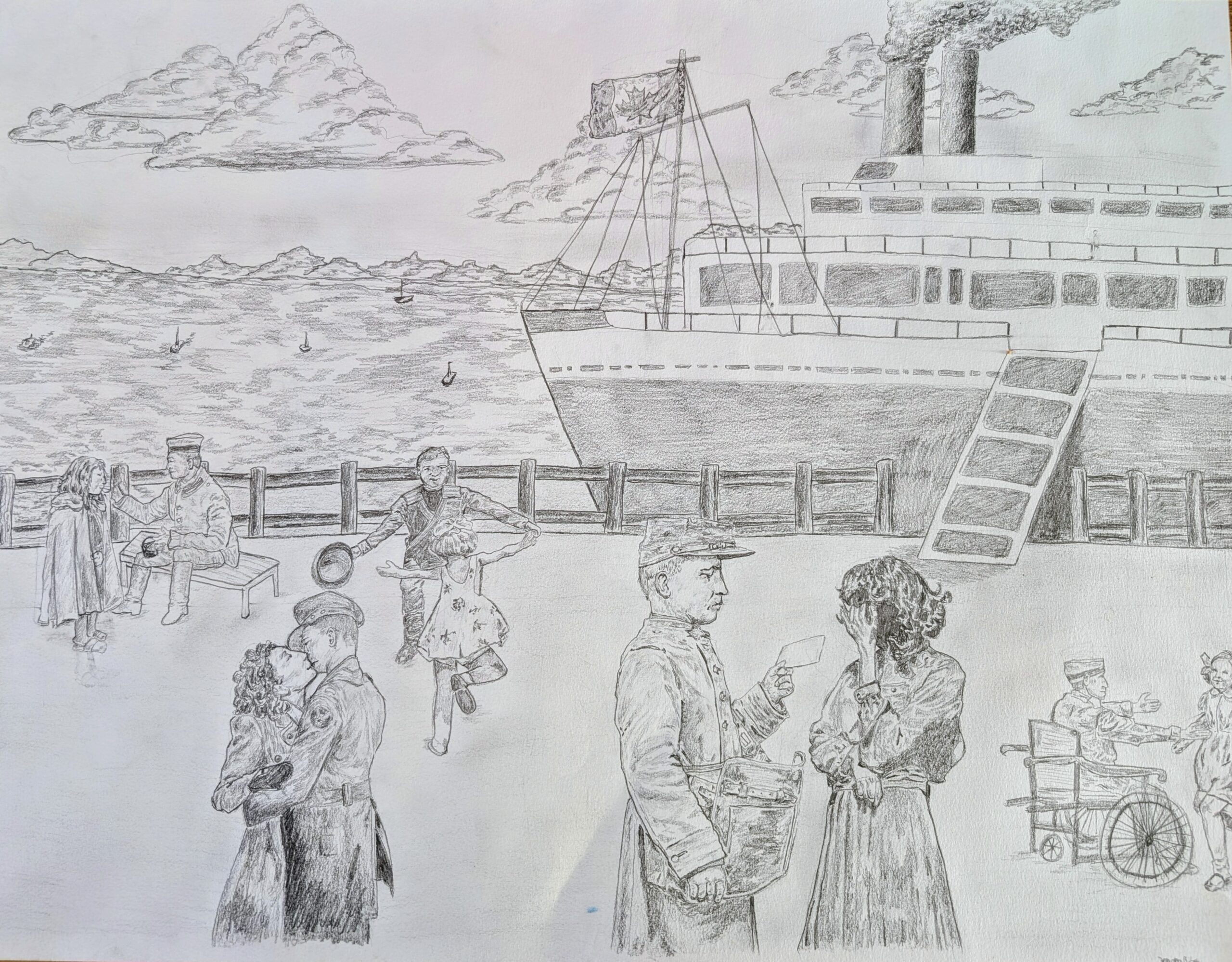 2nd Place Black and White Senior Poster Branch 073 Habitant District D Zone 8